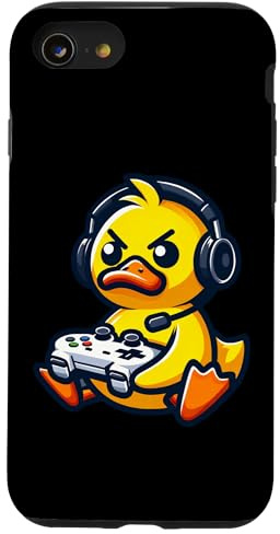 Lustige Ente Gamer Quack Videospiele Jungen Mädchen Kinder Hülle für iPhone SE (2020) / 7/8