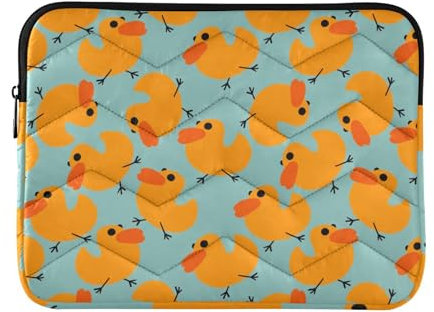 Laptop Sleeve Case Yellow Animal Cute Duck 13-14 Inch Classical Laptop Cases Case Bag with Zipper for Work Journey