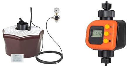 Biogents Piège à Moustiques avec BG-Sweetscent et Kit BG-Booster CO2 & Timer pour Programmer et Réguler La Diffusion du CO2 | pour Piège Anti Moustiques & Moustiques Tigres BG-Mosquitaire | BG-Timer