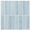 Commomy 3D Fliesenaufkleber Klebefliesen Küche Bad, Wandfliesen Selbstklebende Fliesen 30 x 30 cm, 10 Stück, Hellblau Matt, Abziehen und Aufkleben PVC Küchenrückwand Metro Aufkleber Fliesendekor
