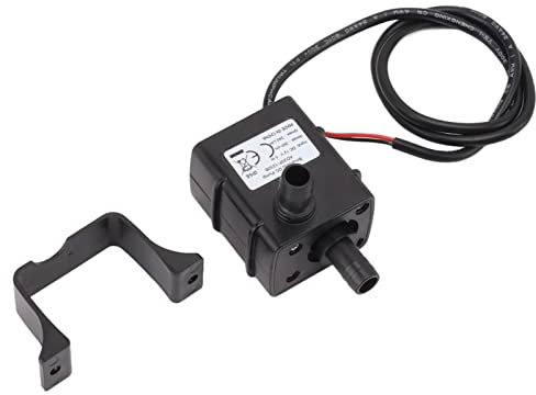 Bomba de agua DC 12V 5W, mini motor sin escobillas bomba de agua sumergible de bajo ruido, elevación 3M 240L/H bomba de agua para piscina acuario fuente de pecera