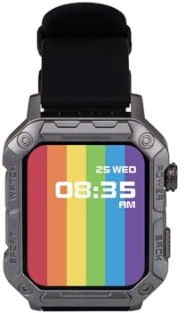 Nilox Sportive Trailwatch, Smartwatch für Damen und Herren mit Gesundheitsüberwachung, Fitness und Benachrichtigungen, Wasser- und staubdicht, kompatibel mit Android und iOS