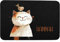 wolga-kreativ personalisiertes Tischset Filz Platzdeckchen Platzset für Kinder und Kleinkinder Mädchen Junge Katze Tiere mit Namen Bedruckt Geschenk Taufe Geburt Einschulung