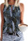 Tanmolo Damen Tank Top Ärmellos Oberteile Sommer Tanktops V-Ausschnitt Blusentop Strand Sexy Vest Top Bluse Blauer Schmetterling, XXL