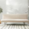 Hixingo Sofa Überzug Ohne Armlehnen, Anti-Rutsch Armloser Sofabezug Kleines Gitter Couch Überzug, Elastischer Sofabettbezug (2 Sitzer,Beige)