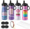 Cafultgo Lot de gobelets à sublimation vierges pour bouteille d'eau 20 OZ Blanc droit en acier inoxydable pour gobelet à presse à chaud, machine d'impression par sublimation (4pcs)