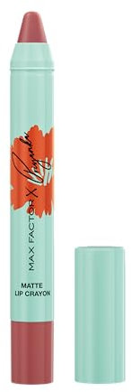 Max Factor X Priyanka Chopra Jonas Lippenstift, 001, Mauve Love, mattes Finish, feuchtigkeitsspendend, langanhaltend