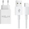 JZK Chargeur Rapide USB C 18 W pour Xiaomi, Chargeur Mural QC 3.0, câble de Charge Rapide de Type C, Adaptateur de Voyage, Prise d'alimentation pour Smartphone pour Redmi Mi Note 12 11 10 9 8 11T﻿