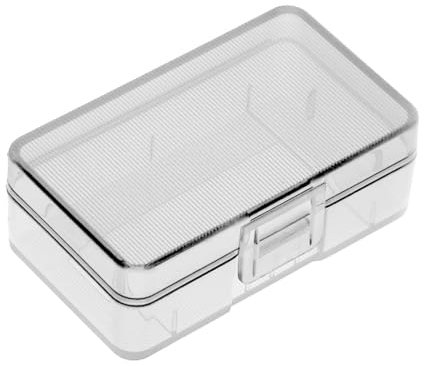 Angoily Batterie Schutz Aufbewahrungskoffer, Tragbare Batterie-Aufbewahrungsbox, Transparent Batterie Schutzbox für 9-Volt-Batteriefach