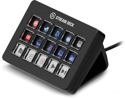 Elgato Stream Deck Scissor Keys—Workflow Controller with Customisable Macro Keys for OBS, Twitch, Discord, Teams, Photoshop, and More—Windows 10, MacOS 13 or Later