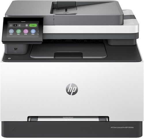 HP Color Laserjet Pro MFP 3301cdw Wireless All-in-One Color Laser Printer, Scanner, Copier, Best-for-Office (499Q3F) (Renewed)