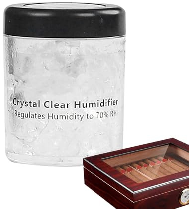 Gel-Luftbefeuchter für Zigarren Humidore - Langlebiges Recycling-Feuchtigkeitsregulierungsgel, Feuchtigkeitslöser, Rostschutz, 70 RH | Tragbarer, praktischer Zigarren-Luftbefeuchter für Reisen, Zuhaus