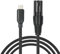 Huudngeje USB C to XLR Cable,6.6 FT XLR Male to USB C Converter Adapter,Stereo Cable for Amplifier, Speaker, Mixer Console, Etc
