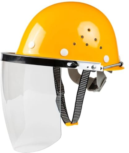 Muteitt Casco per Motosega con Visiera Protettiva, Casco di Sicurezza Leggero per Falciatura, Rifinitura, Lavori in Giardino, Giardinaggio, Edilizia E Diserbo.