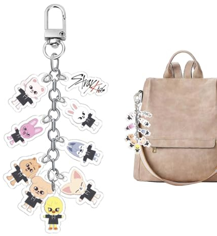 DEFGNOP Stray Kids Schlüsselanhänger, SKZ Schlüssel Anhänger, Stray Kids Merch, schlüsselkette, Cute Schlüsselbund, Anhänger Fans, Merch Für Fans