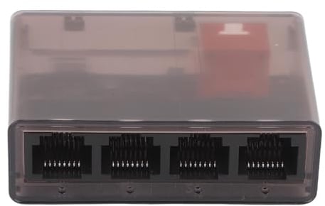 Ausla 1-in-4-Out-Gigabit-Netzwerkkabel-Splitter, ABS-Hochgeschwindigkeits-Ethernet-Splitter, Teilen Sie 1 Leitung mit 4 Geräten bei 1000 Mbit/s für den Einsatz Im Heimbüro