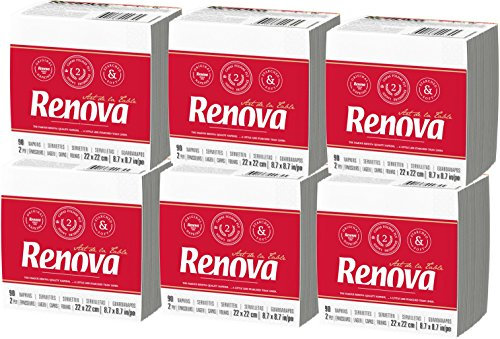 Renova Servilletas - 6 Paquetes de 90 Unidades