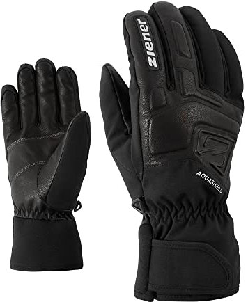 Ziener Herren GLYXUS Ski-Handschuhe/Wintersport | wasserdicht atmungsaktiv, black, 7