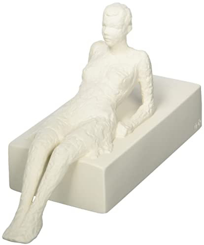 Kähler Der Aufmerksame H13 cm Character Skulpturen Unglasierte Oberfläche, Weiss