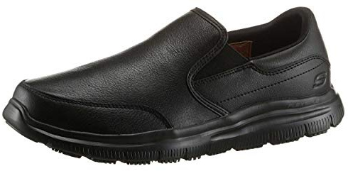 Skechers Men's Flex Advantage Bronwood Trainer, Black/White, 6 UK