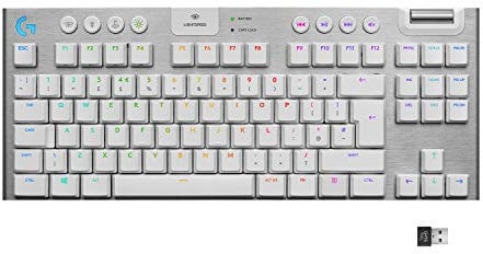 Logitech G G915 TKL Wireless RF Keyboard + Bluetooth QWERTY Pan Nordic White