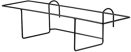 KADAX - Soporte para macetas, colgante, para barandillas, balcón, terraza, jardinera, interior y exterior, soporte para plantas de acero, soporte con ganchos, color negro