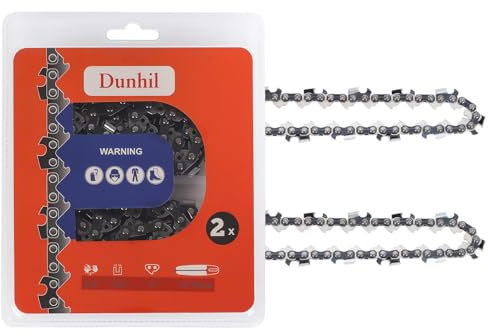 Dunhil Pack of 2 16 inch Chainsaw Chains 3/8 LP .050 Inch 57 Drive Links Fits for Cub Cadet, Echo, John Deere, Shindaiwa (Pack of 2)