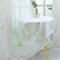Delien Voile Ausbrenner Gardine mit Äste Muster transparenter Vorhang mit Kräuselband Wohnzimmer Gardinenschals BxH 140x245cm Weiß 1 St.
