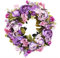 Yeenee Door Wreath, Artificial Flowers Peony Wreath - Four Seasons Front Door Decor with Peony and Green Leaves, for Front Door Living Room Wall Garden Wedding Festival Decor 1 Pcs (40cm, Purple)