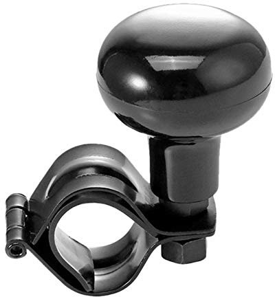 Spinner de Volant de Voiture, Universel Bouton Rotation du Volant de Poignée électrique Noir pour voiture, camion, SUV, tracteurs, bateaux, tondeuses à gazon