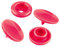 50 Druckknöpfe rund Snaps Druckknopf Snap Button Knöpfe Farb- Größenwahl, Größe:12mm, Farbe:erdbeerrot
