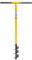 JCB Professional 4 100mm Fence Post Auger, Heavy Duty Tubular Steel, 100 x 250 mm Blade - T-Grip 500 mm Width - Top-Level Performance - Lifetime Warranty