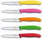 Victorinox Swiss Classic - Juego de 5 cuchillos para verduras (10 cm, con filo ondulado, para tomate)