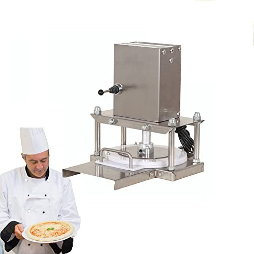 QingYi Electric Tortilla Press Stainless Steel Pizza Dough Press Machine Max 11.8'' Commercial Dough Pressing Tool 661 lbs Pressure Suitable for Pizza, Tortillas, Pastry