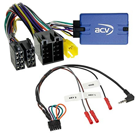Lenkradfernbedienung Adapter Interface LFB Multi-Anschluss passend für Renault Megane II 2005-2008 kompatibel mit verschiedenen Autoradios