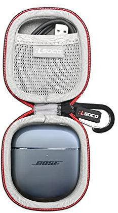 RLSOCO Tasche für Bose QuietComfort Ultra/QuietComfort Ultra 2. Gen/Earbuds II/Earbuds 2 kabellose Earbuds - Schwarz