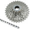 Fahrrad Verschleißset Shimano Kassette CH-HG400 9 Fach Kette HG53 Komplettset