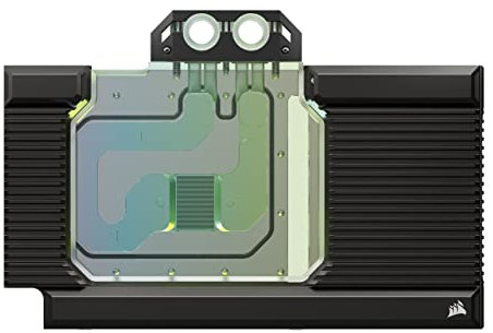 Corsair Hydro X Series XG7 RGB 4080 STRIX/TUF GPU Water Block - For ASUS® ROG STRIX and TUF Gaming GeForce RTX™ 4080 - Nickel-Plated Copper - Included backplate & 5V ARGB Adapter Cable - Black