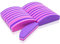 20 PCS Nail Buffer Blocks for Natural Gel Acrylic Nails, 100/180 Nail Buffer Files, Double-Sided Nail Sanding Blocks,Nail Buffing Block Manicure Tools Salon Home Use(Pink&Purple)