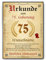 Tigerlino® Personalisierte Urkunde zum 75. Geburtstag Geburtstagsurkunde Jahrgang 1950 Geschenk Männer Frauen 75 Jahre Geburtstagsgeschenk Geburtstagskarte 75. Geburtstag Geschenkidee personalisierbar