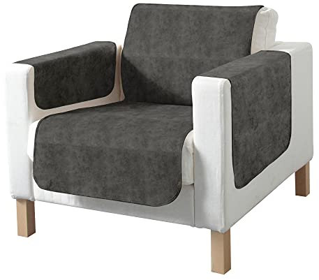 Erwin Müller Sessel- und Sofaschoner Wildleder-Optik grau Größe 50x200 cm