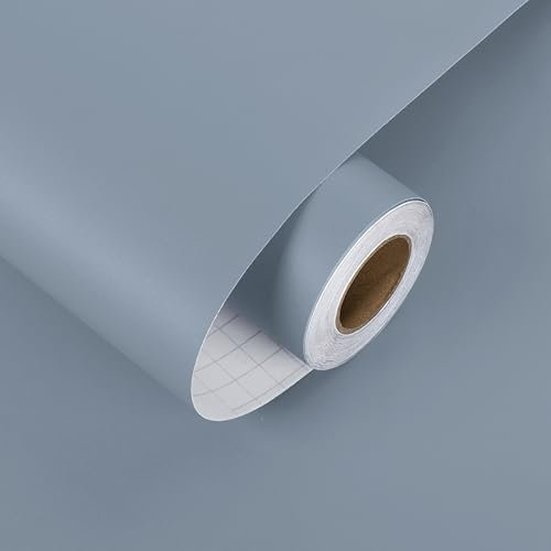 HotDecor Tapete Blau Dekofolie Möbelfolie Selbstklebend Wasserfeste Klebefolie für Tisch Küchenschränke Blaue Wand Tapeten Selbstklebende Folie Möbel 60cm X 300cm Abwaschbare Tapete Blau Küche