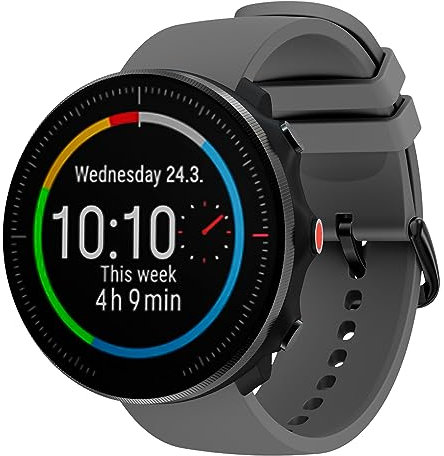 Hiseus Kompatibel mit Polar Vantage M / M2 Armband, Weiches Silicone Armbands Sports Strap Uhrenarmband Kompatibel mit Polar Grit X/Pro/Titan Armbänder (Dunkelgrau)