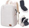 Lossga Handgepäck Rucksack 40x20x25 für Ryanair Flugzeug Reiserucksack 14 Zoll Laptop Travel Backpack 20L Unter Sitzplatz Cabin Bag für Herren Damen Teenager, Beige