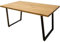 riess-ambiente.de Design Esstisch LOFT 160cm mit Kufengestell Industrial Style | schöner Küchentisch in Eichenoptik | mit stabilen Metallkufen