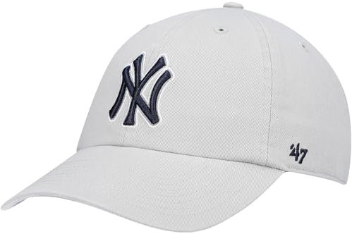 47 MLB Alternate Clean Up verstellbare Mütze für Erwachsene, New York Yankees Gray Navy, Einheitsgr��e