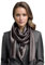 LA FERANI Damen Seidenschal 100% Seide Halstuch 180x90cm Uni Farbe für Anzug formelle Anlässe Stola Business Style Geschenk für Sie (rein dunkel Grau)