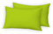AE Linen® Elegant Luxury Comfort Pillow Cases Pair | Premium Hotel Quality Softest Pillow Case | Easy Care | Wrinkle and Strain Resistant Cooling Pillow Case | Pack of 2 (48 x 74cm/Lime Green)