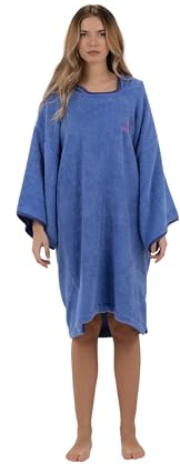 Pacifique Sud Surf Poncho - Vielseitiger Handtuchrobe mit Ärmeln und Kapuze - Premium-Baumwolle, ideal für Surfen, Schwimmen, Camping und Outdoor-Sportarten - Frau, Einheitsgröße