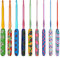 9-teiliges buntes Häkelset mit weichem Griff, buntes Aluminium-Pullover-Häkelnadel-Set zum Weben, Nähgarn, Basteln, Aluminium-Strickset für Anfänger und Erwachsene